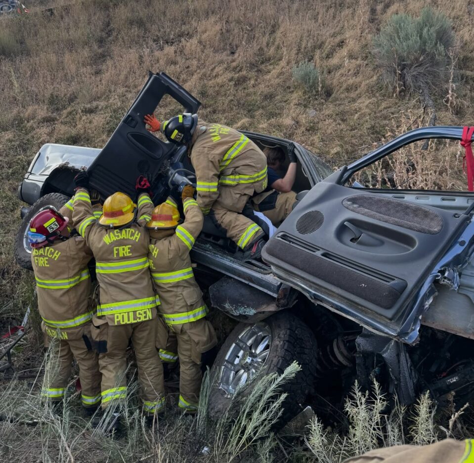 Driver airlifted to hospital after rollover crash in Provo Canyon